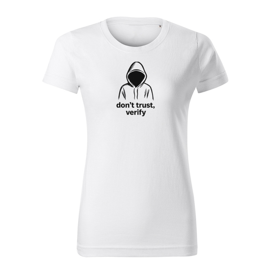 Weißes Damen T-Shirt  Dont trust