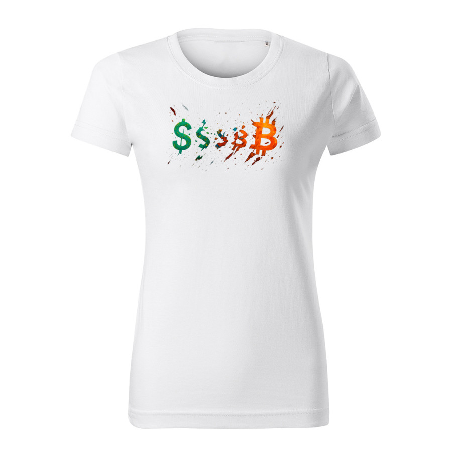 White women T- Shirt The Evolution of Money
