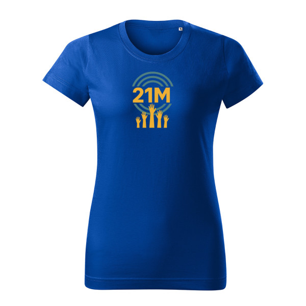 Blue women T- Shirt 21M
