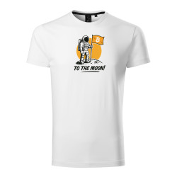 White T- Shirt To the Moon