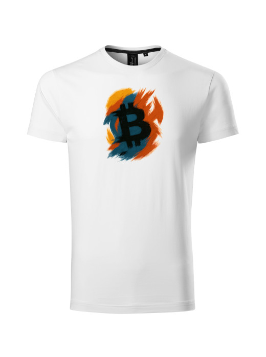 White T- Shirt Bitcoin