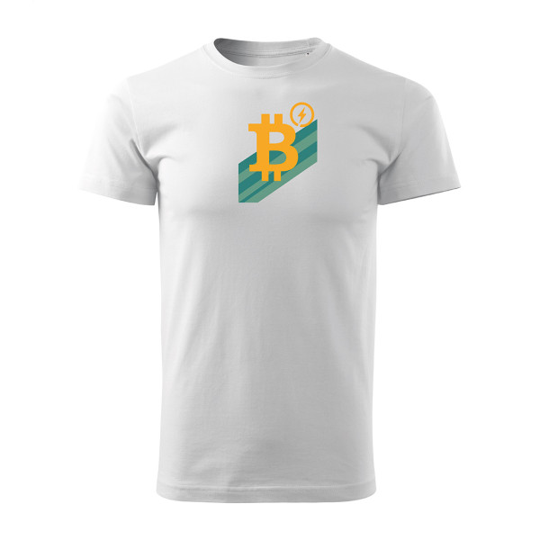 Weißes T-Shirt Bitcoin power