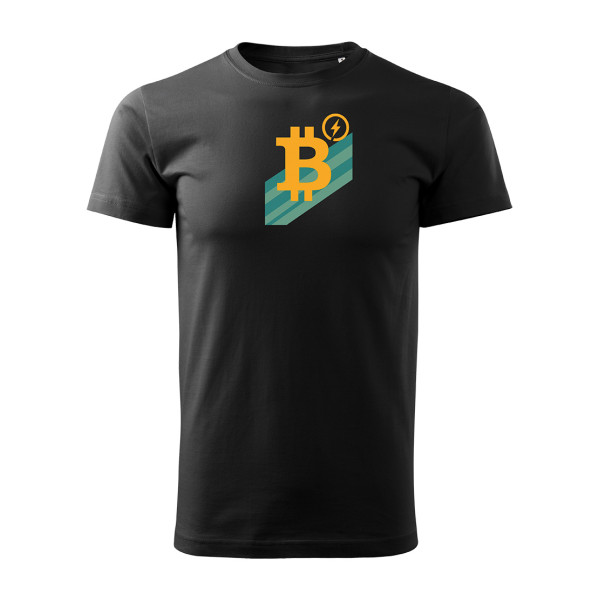 Schwarzes T-Shirt  Bitcoin power