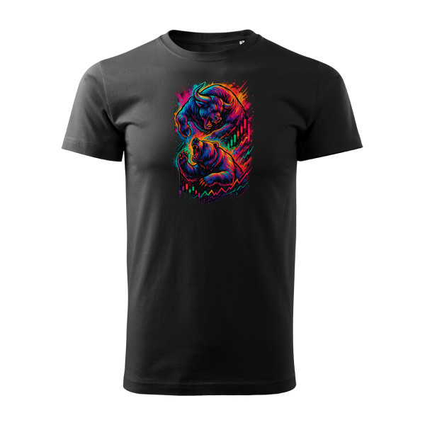 Schwarzes T-Shirt  Market Battle