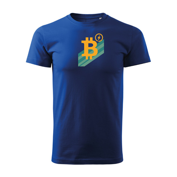Blaues T-Shirt Bitcoin power