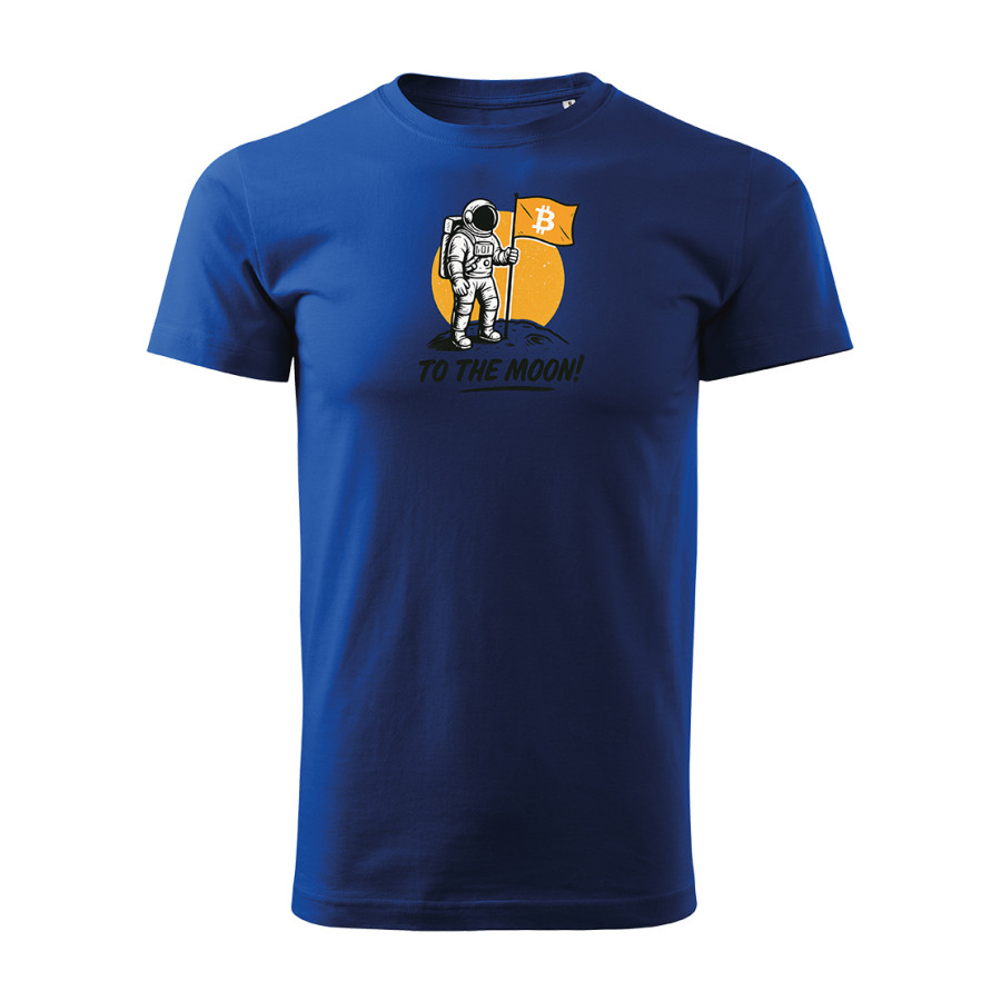 Blaues T-Shirt To The Moon