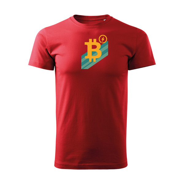 Rotes T-Shirt  Bitcoin power